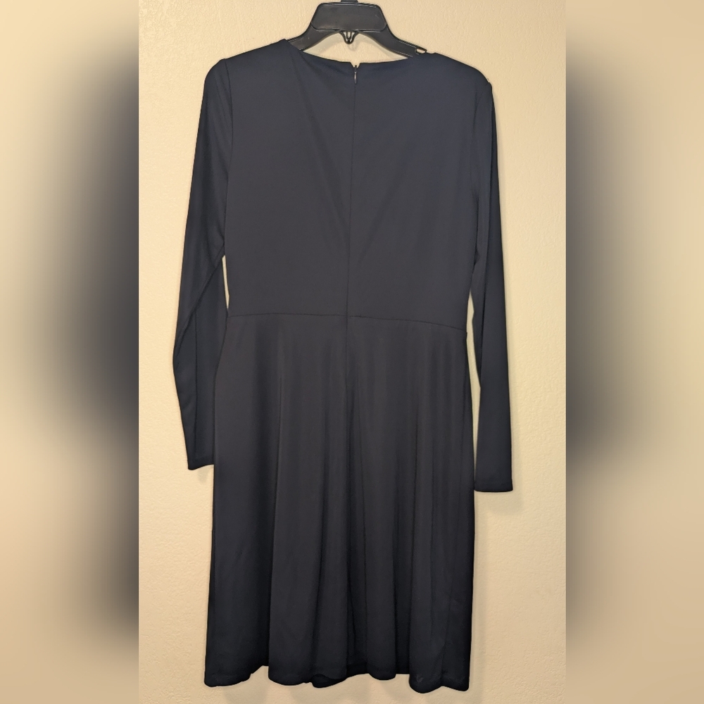Lauren Ralph Lauren Navy Long Sleeve Dress - Picture 2 of 6